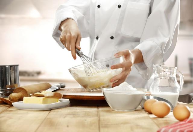 Image of chef baking